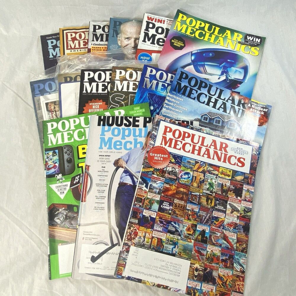 Lot of 15 Popular Mechanic Magazine from 2014-2018